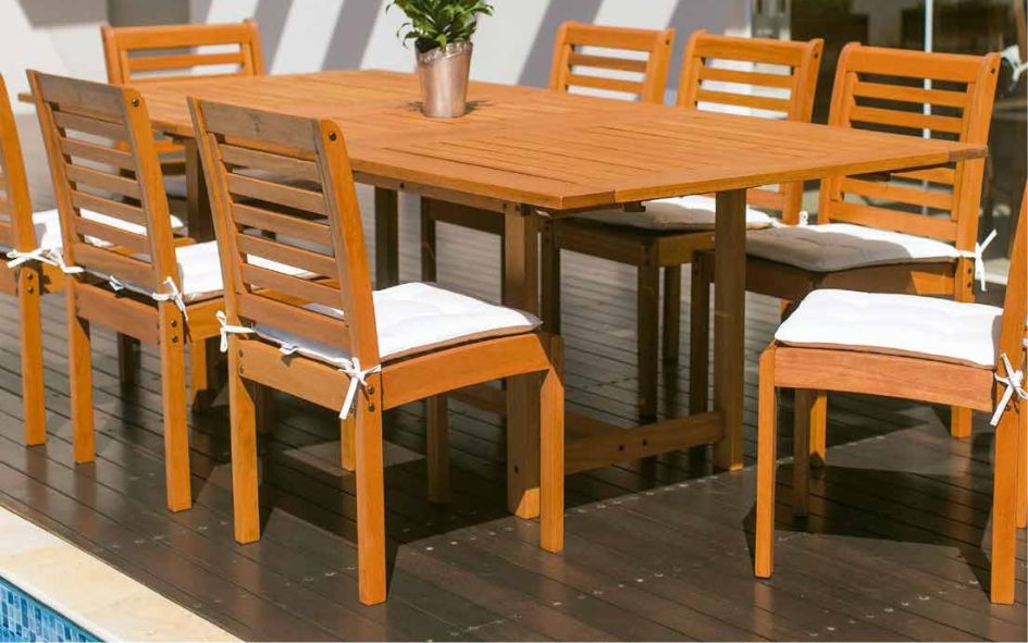 mesas y sillas para exterior