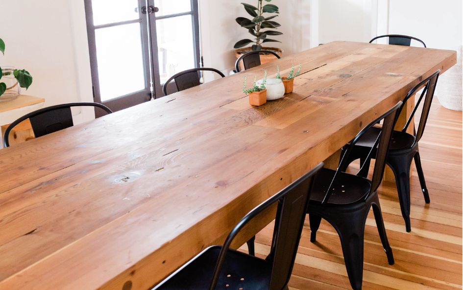 mesa de madera para comedor