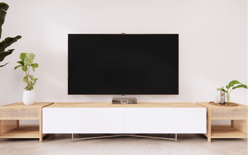 mueble de madera para tv