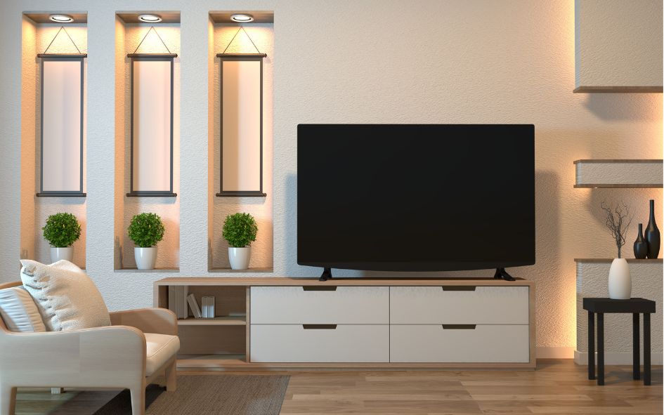 Mueble de TV de madera