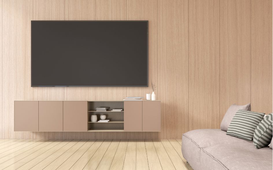 mueble de madera para tv