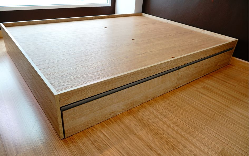 base de madera para cama king size