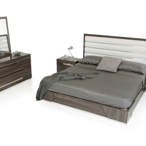 Juego de recámara gris moderno italiano Nova Domus Capulet