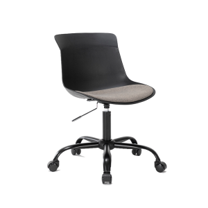 Silla Operativa Eames Acolchada Negra