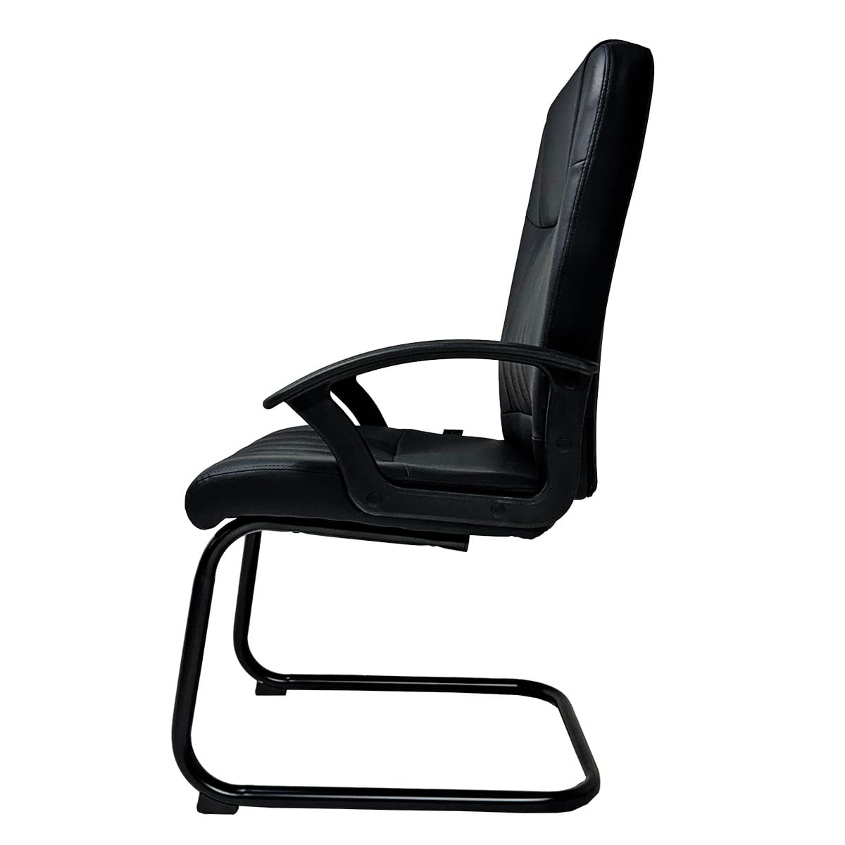 Sillón Visita Alfa Vinipiel Color Negro - Image 3