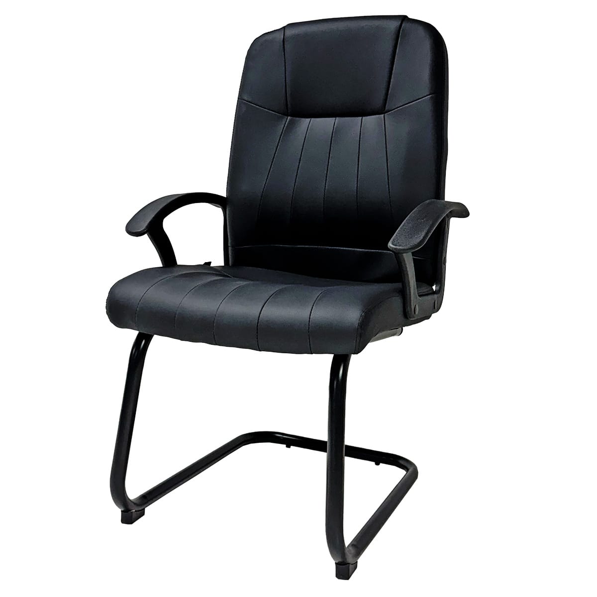 Sillón Visita Alfa Vinipiel Color Negro - Image 2