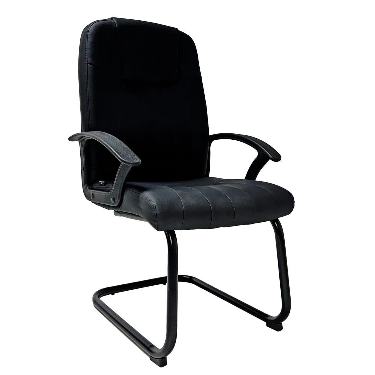 Sillón Visita Alfa Vinipiel Color Negro