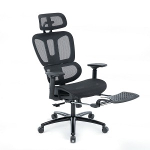 Silla Ejecutiva Nexus Mesh Negro y Descansapiés