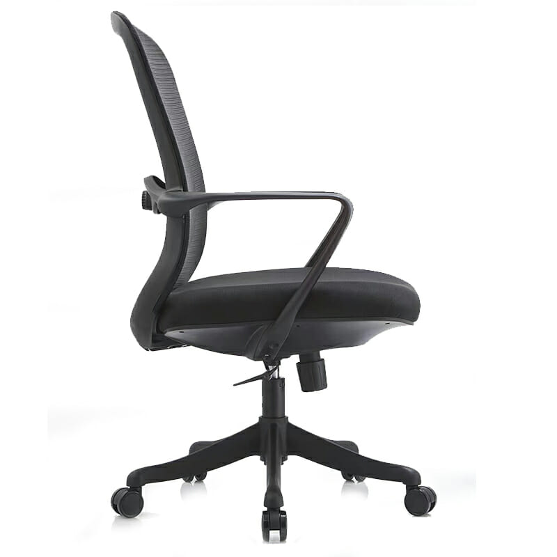 Silla Operativa Organic Mesh y Tela Negro Estructura Negro - Image 4