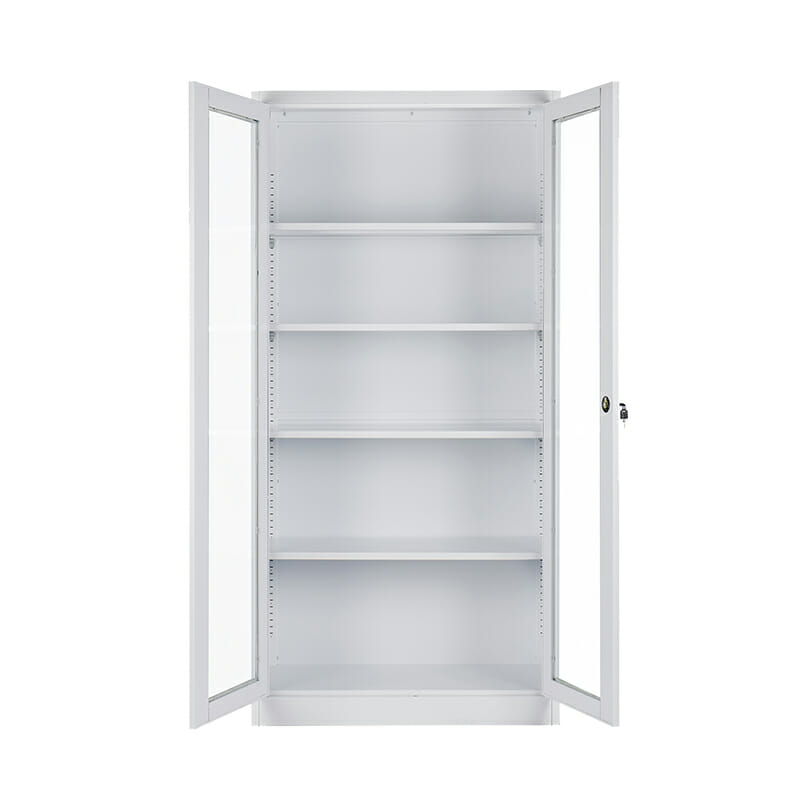 Gabinete con Puertas de Vidrio 1.80 MC Blanco Desarmado - Image 5