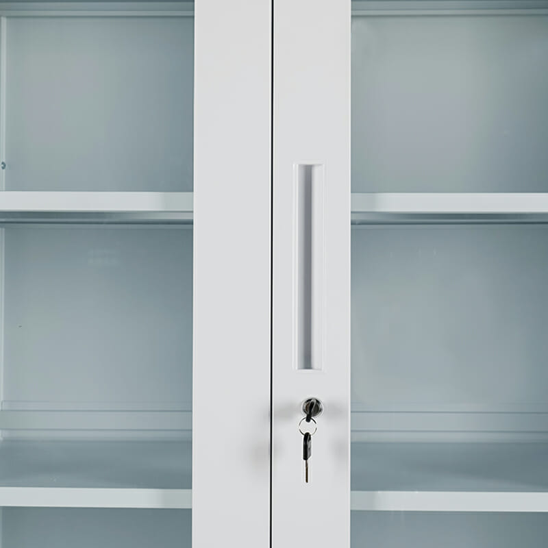 Gabinete con Puertas de Vidrio 1.80 MC Blanco Desarmado - Image 4