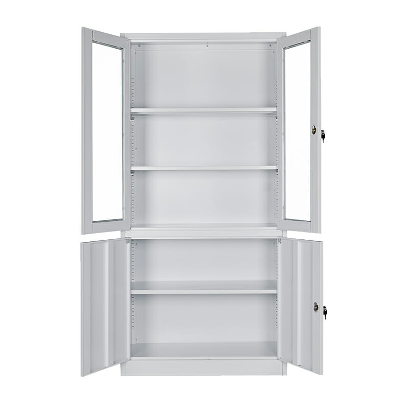 Gabinete Combinado con Puertas de Vidrio 1.80 MC Blanco Desarmado - Image 5