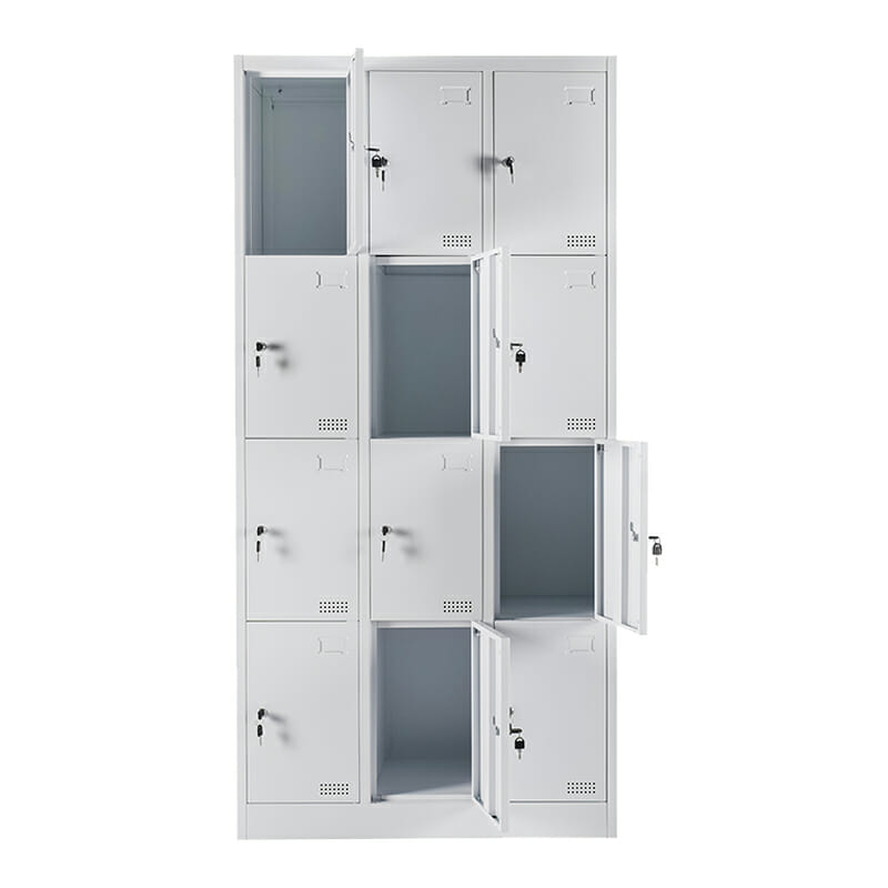 Locker Metálico 12 Puertas MC Blanco Desarmado - Image 4