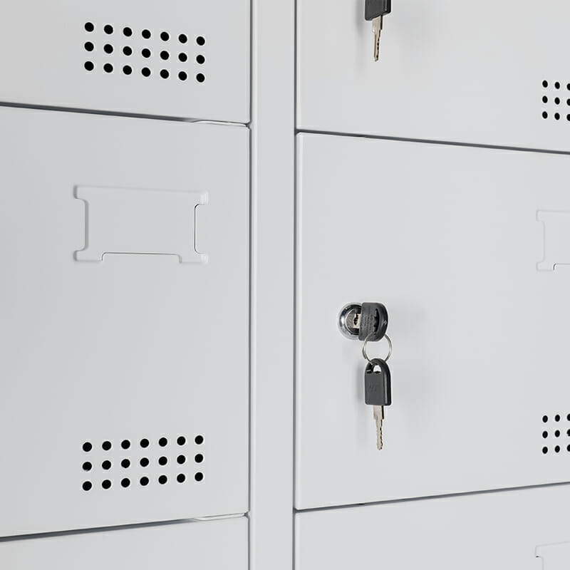 Locker Metálico 12 Puertas MC Blanco Desarmado - Image 7