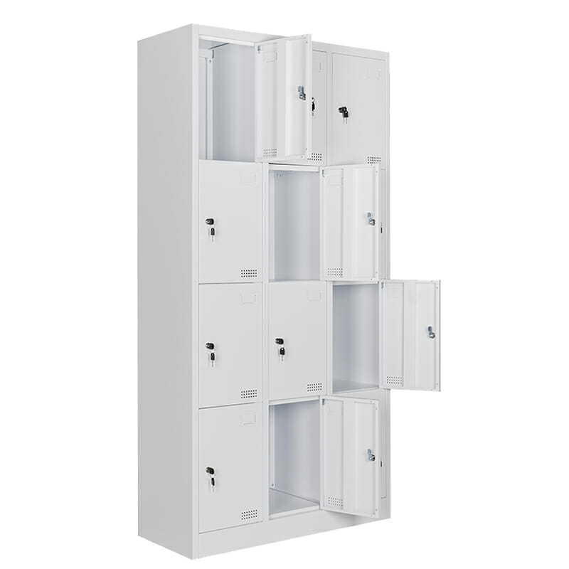 Locker Metálico 12 Puertas MC Blanco Armado - Image 9