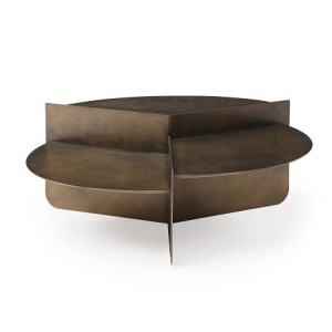 Modrest Kyuss - Mesa de centro moderna de latón antiguo