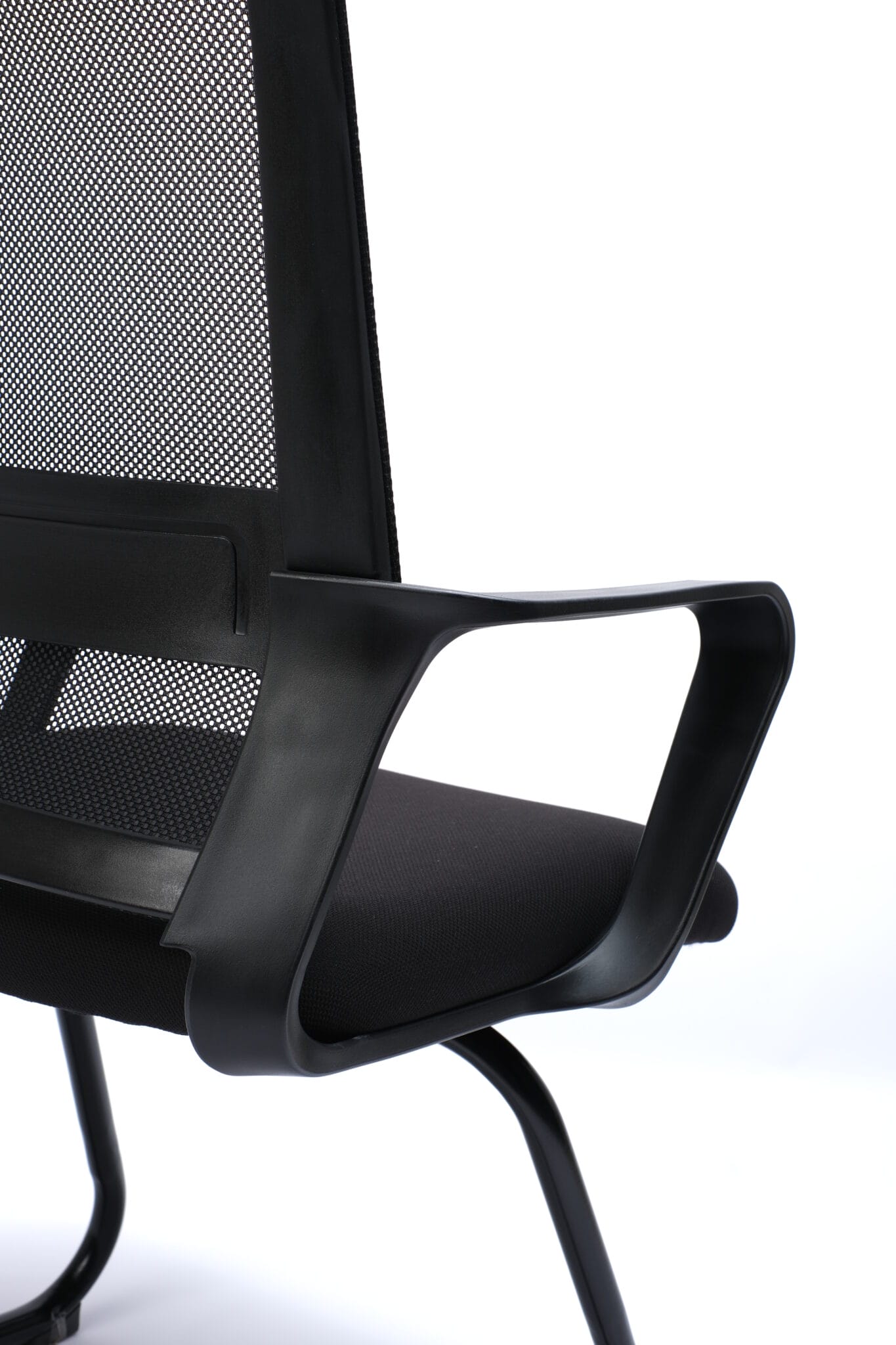 Silla visita Trineo Respaldo Mesh Asiento Negro - Image 3