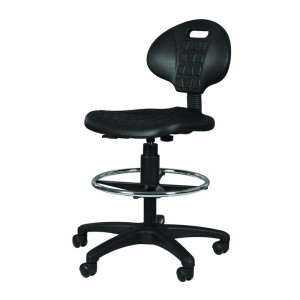 Silla Cajero sin Brazos Industrial Aro Cromado