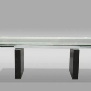 Mesa de comedor extensible de cristal moderna Lisboa