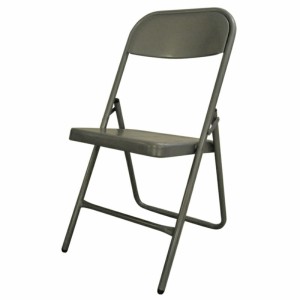 Silla visita plegable 1800 metalica gris