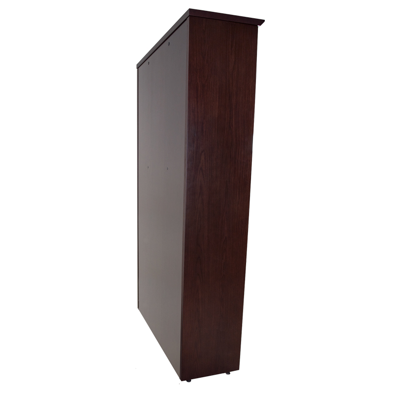 Librero Abierto de Piso Filo 97x35x1.77 Chapa Walnut - Image 3