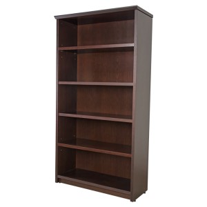 Librero Abierto de Piso Filo 97x35x1.77 Chapa Walnut