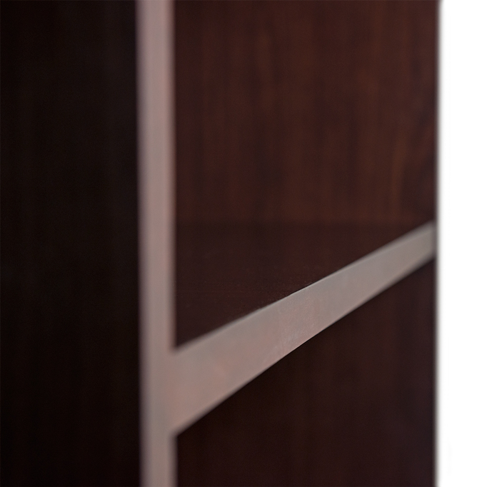 Librero Abierto de Piso Filo 97x35x1.77 Chapa Walnut - Image 5