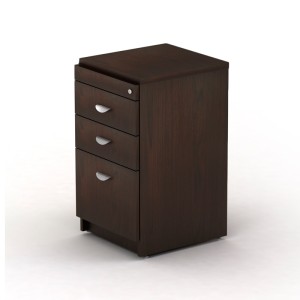 Pedestal 2P1A para Credenza Filo 39x47x70 Chapa Walnut