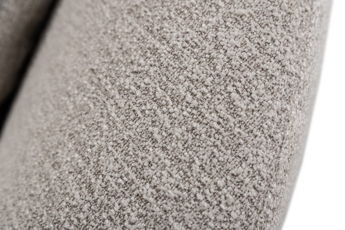 Divani Casa Alba Silla moderna de tela gris con bandeja - Image 4