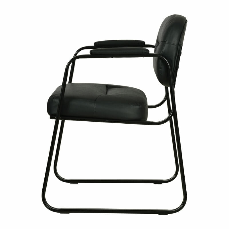 Silla Visita Piel Negro VL653SB11 - Image 3