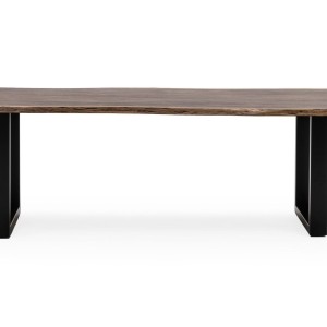 Mesa de comedor Modrest Taylor moderna de madera con borde vivo de 79"