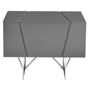 Mesita de noche gris moderna Modrest Chrysler