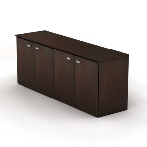 Credenza Filo 4 puertas rectangular 1.82×50×75 chapa walnut