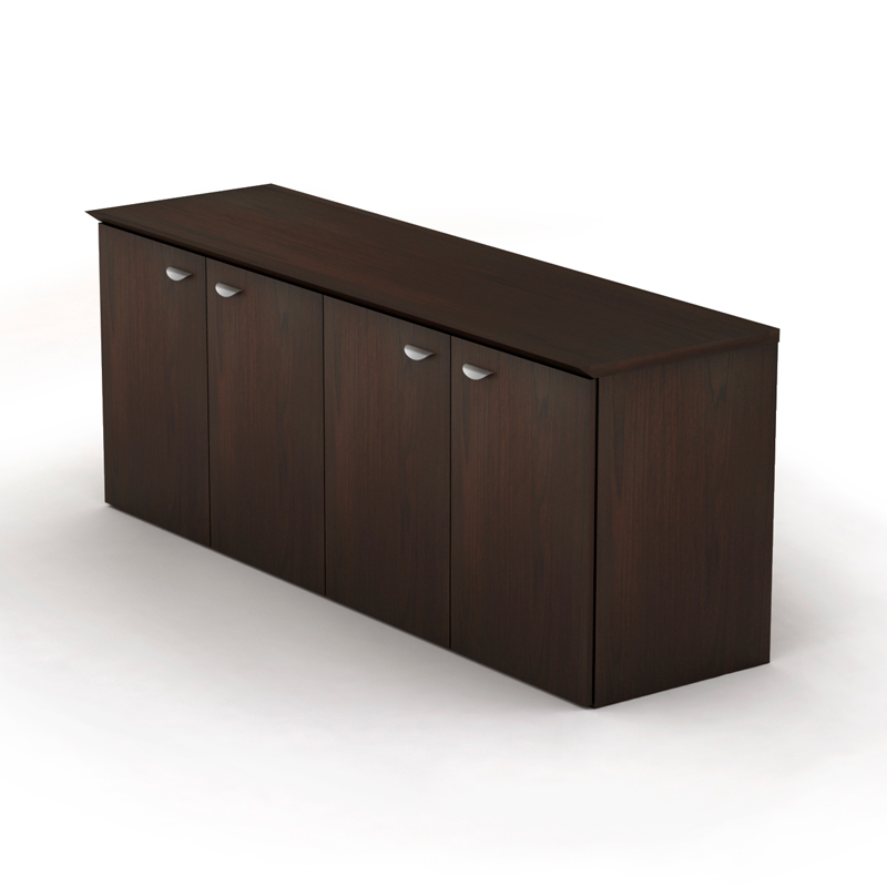 Credenza Filo 4 puertas rectangular 1.82×50×75 chapa walnut