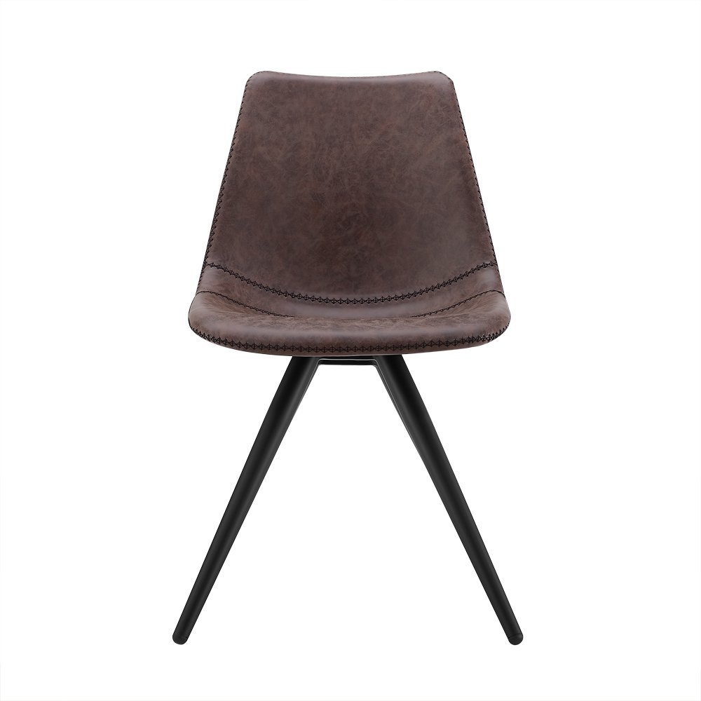 Modrest Condor - Silla de comedor moderna en color marrón (juego de 2)