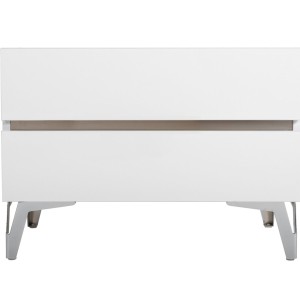 Nova Domus Angela - Mesita de noche italiana moderna blanca