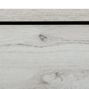 Nova Domus Asus - Mesita de noche italiana moderna de roble blanco lavado