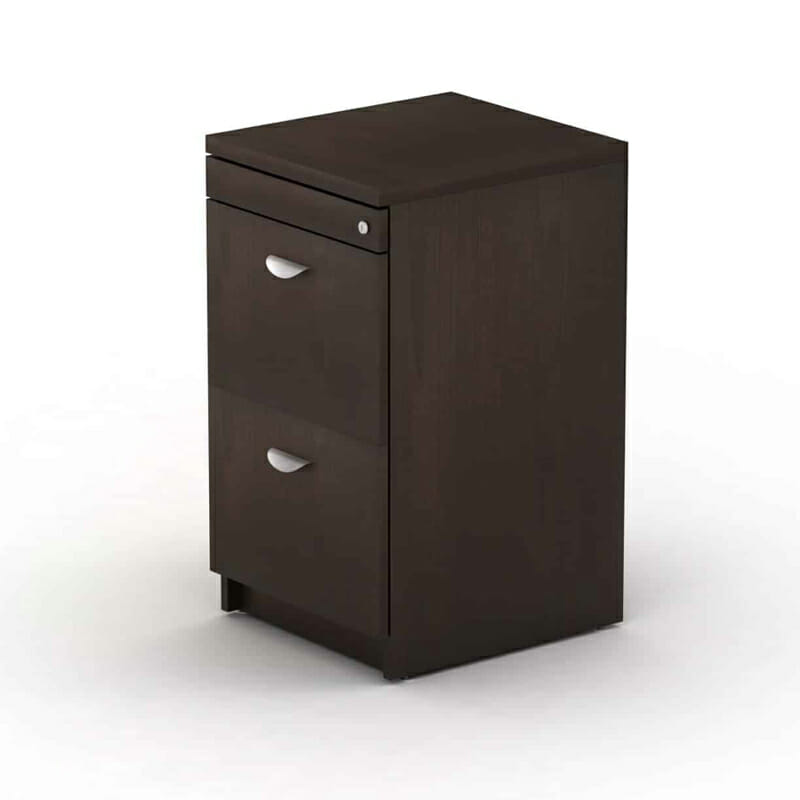 Pedestal 2A para Credenza Filo 39x47x70 Chapa Walnut