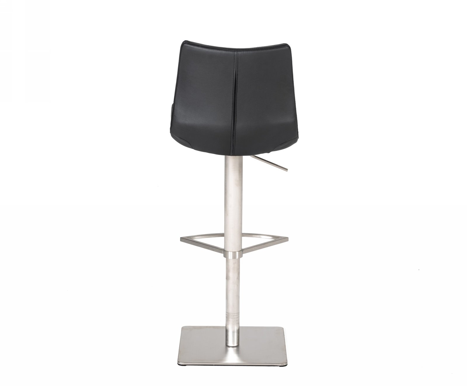 Modrest Aaron – Taburete de bar moderno de ecopiel negro