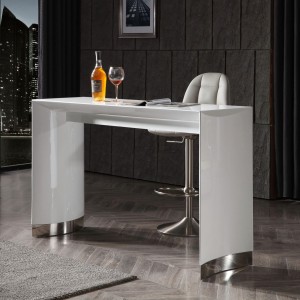 Modrest Corbett - Mesa alta contemporánea en color blanco