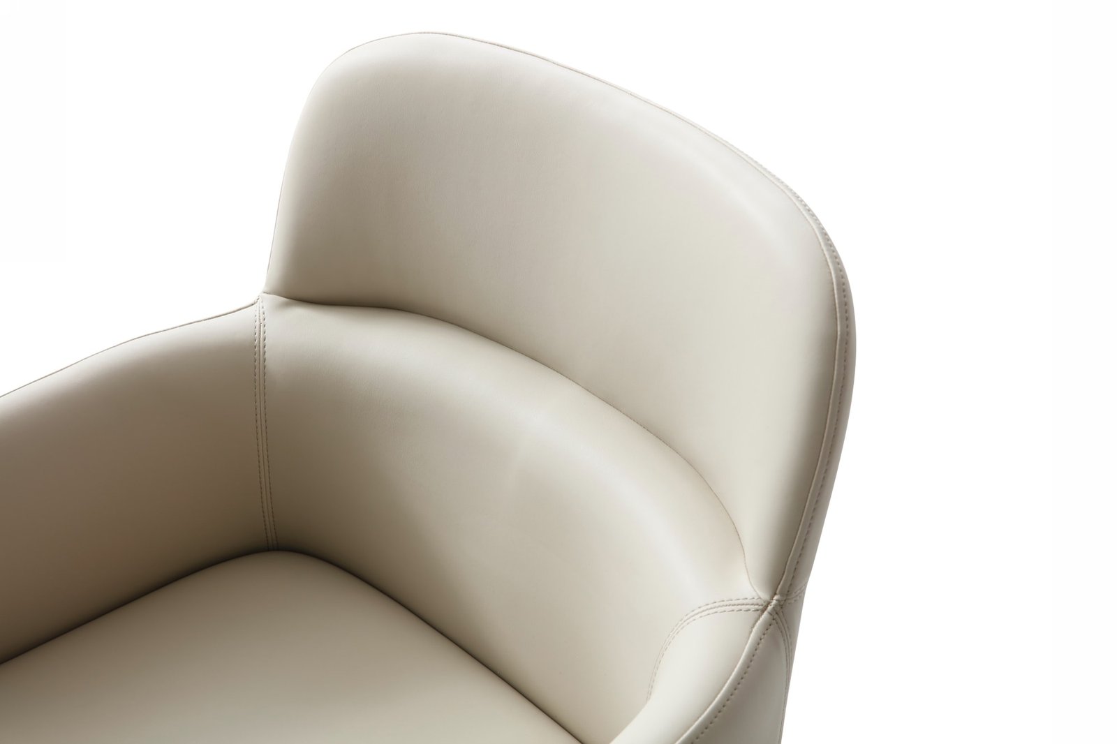 Modrest Cortina - Sillón de comedor moderno en ecopiel beige - Image 3