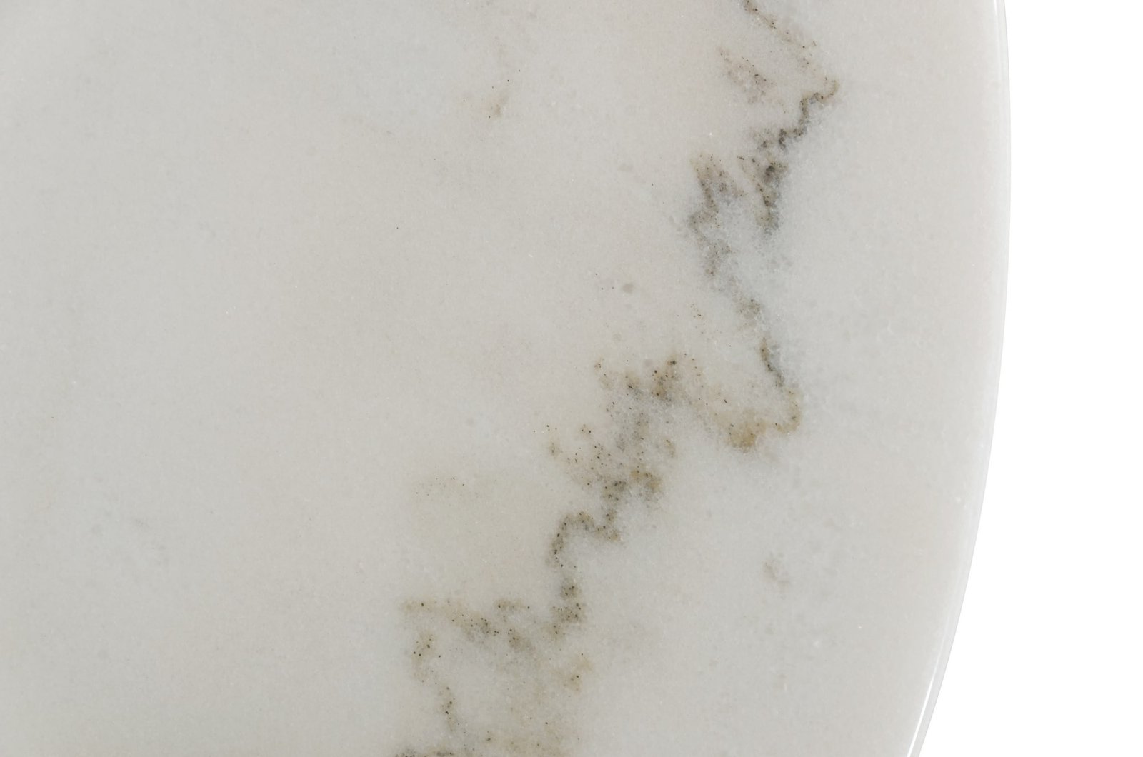 Modrest Fairway - Mesa auxiliar de mármol blanco glamuroso y oro cepillado - Image 2