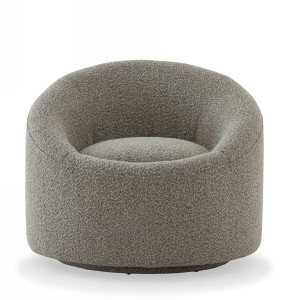 Modrest Frontier - Silla decorativa de tela gris glamuroso