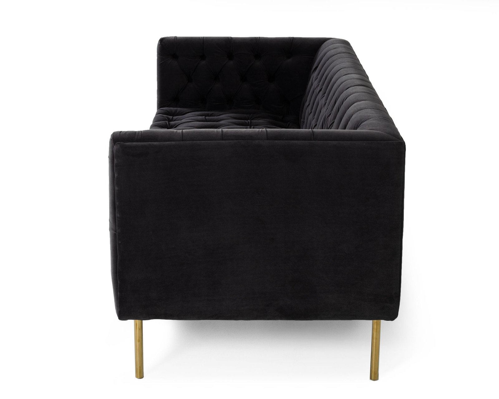 Divani Casa Chavez - Sofá de terciopelo gris DK - Image 2