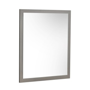 Nova Domus Lucia - Espejo italiano moderno de olmo y gris mate