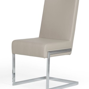 Modrest Batavia - Silla de comedor moderna gris (juego de 2)