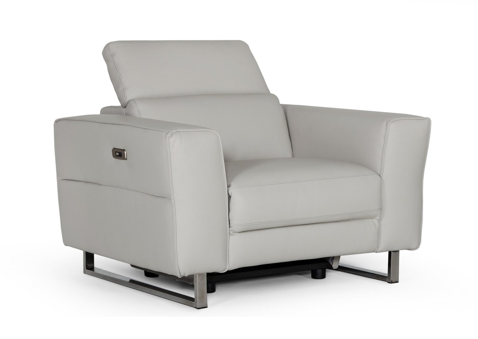 Accenti Italia Lucca – Sillón italiano moderno gris con sillón reclinable eléctrico