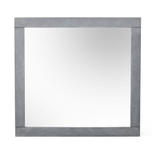 Modrest Buckley - Espejo moderno gris craquelado