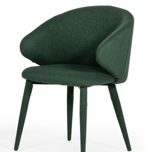 Modrest Keller - Silla de comedor moderna verde (juego de 2)