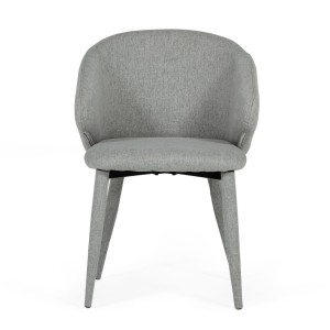 Modrest Keller - Silla de comedor moderna gris (juego de 2)